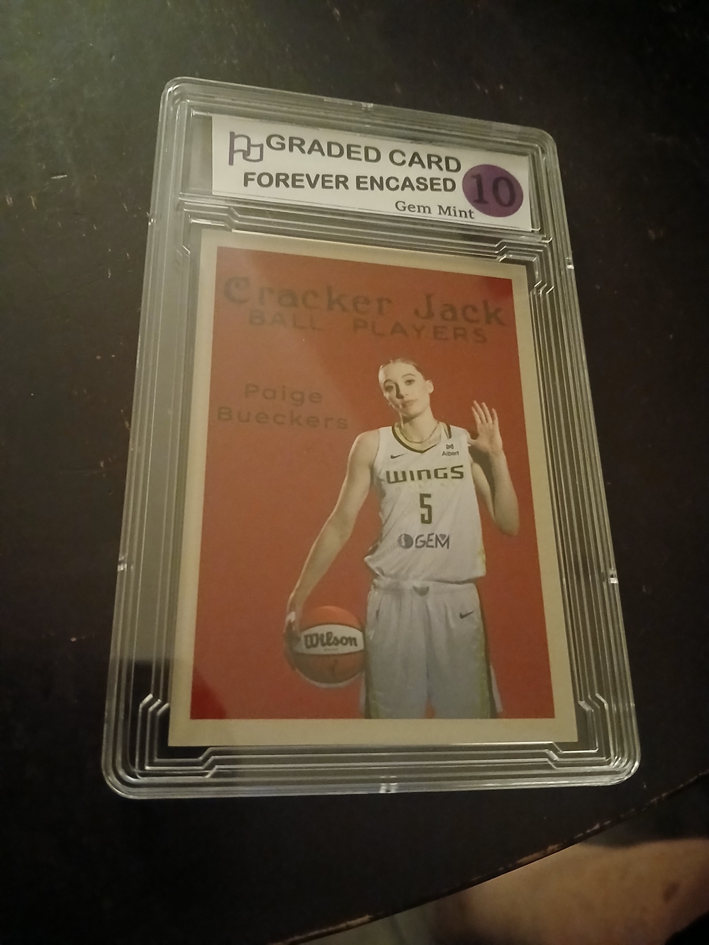Forever Encased Graded Basketball Custom Card - Paige Bueckers Rookie